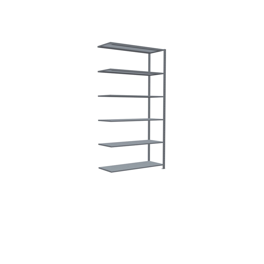 Número de imagen del producto 2: Estantería de cargas pequeñas SCHULTE con sistema de encajado, módulo adicional, carga por estante de 150 kg, galvanizada, Al x An x F 2.500 x 1.300 x 500 mm