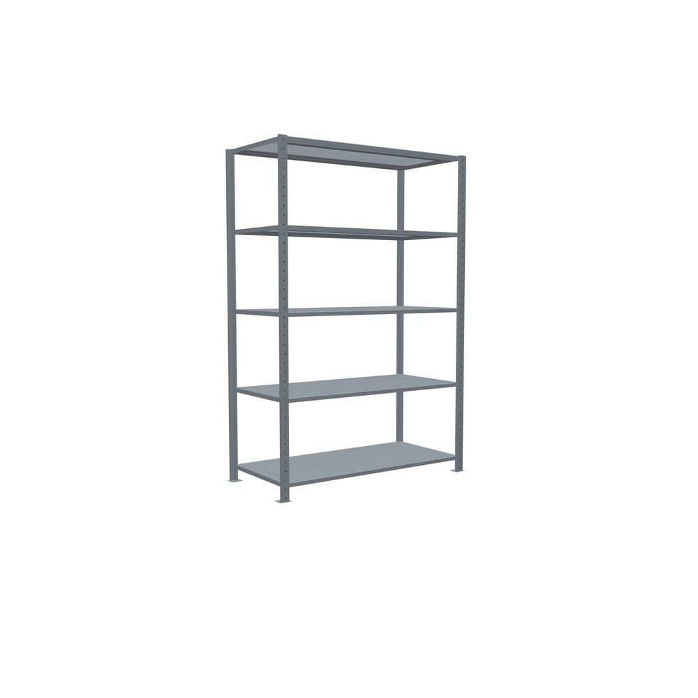Número de imagen del producto 2: Estantería de cargas pequeñas SCHULTE galvanizada con 5 estantes de chapa de acero, carga por estante 150 kg, HxAxF 2.000 x 1.360 x 636 mm