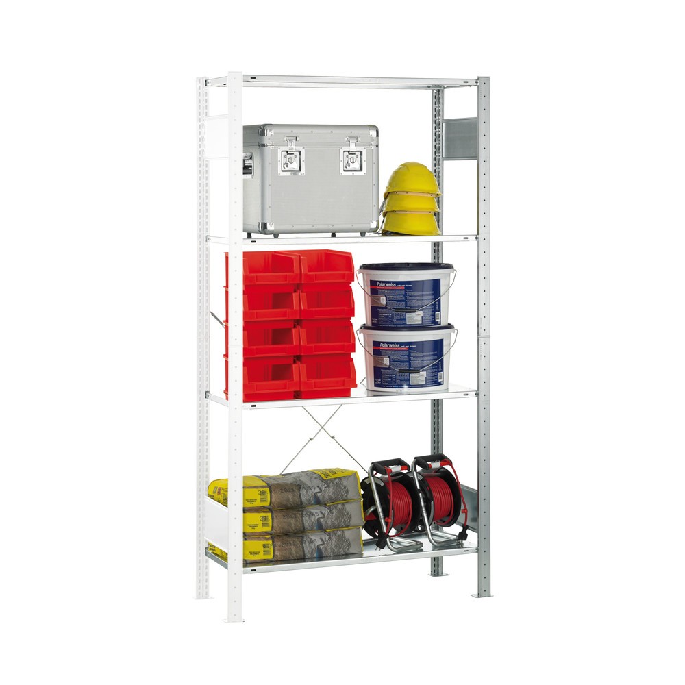 Imagen del producto: SCHULTE módulo adicional carga por estante - Estante para estantería de 150 kg, galvanizado, alto H x An x F, 2.000 x 1.000 x 400 mm