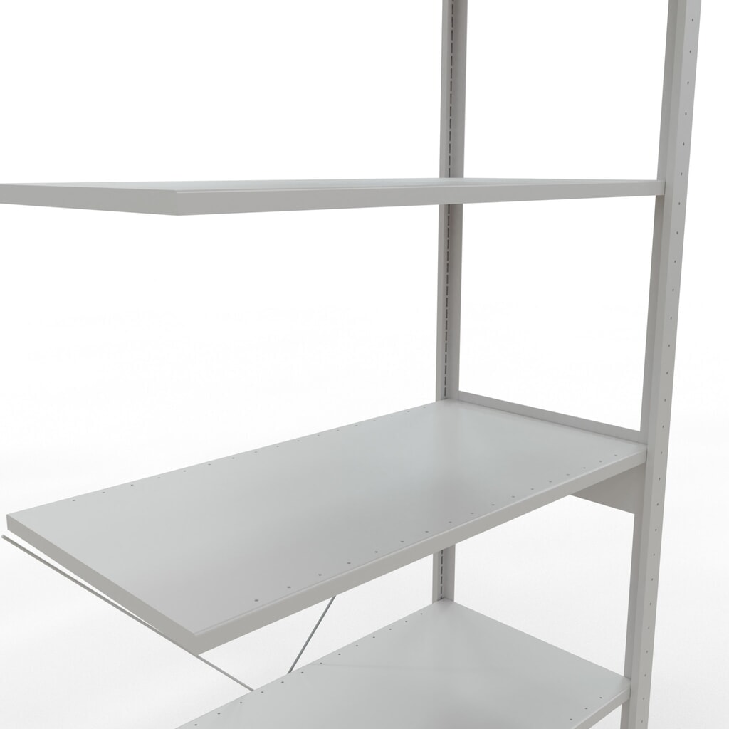 Estantería de cargas pequeñas SCHULTE, módulo adicional, carga por estante 150 kg, gris luminoso, H x An x Fo 2.500 x 1.000 x 500 mm Número de imagen del producto 5: Estantería de cargas pequeñas SCHULTE, módulo adicional, carga por estante 150 kg, gris luminoso, H x An x Fo 2.500 x 1.000 x 500 mm