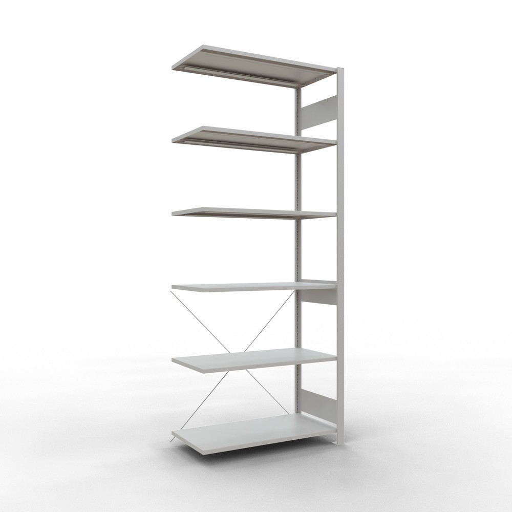 Imagen del producto: Estantería de cargas pequeñas SCHULTE, módulo adicional, carga por estante 150 kg, gris luminoso, H x An x Fo 2.500 x 1.000 x 500 mm