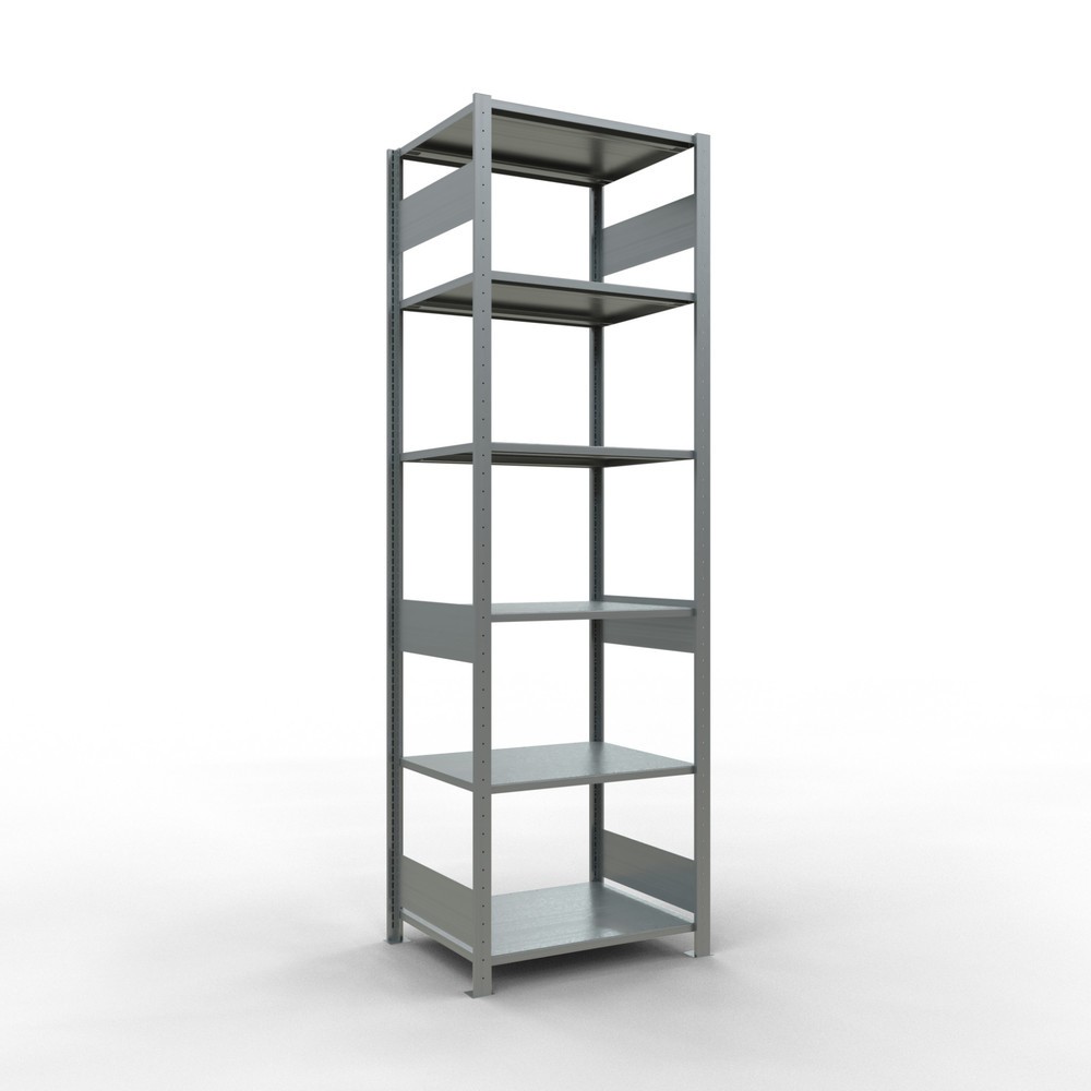 Imagen del producto: Estantería de cargas pequeñas SCHULTE galvanizada, carga por estante 150 kg, HxAxF 2.500 x 810 x 636 mm