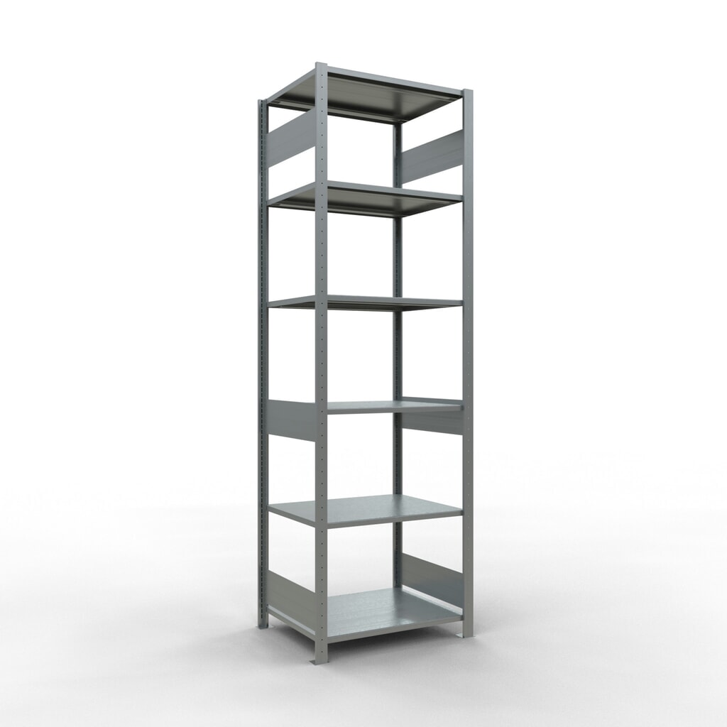 Imagen del producto: Estantería de cargas pequeñas SCHULTE galvanizada, carga por estante 150 kg, HxAxF 2.500 x 810 x 636 mm