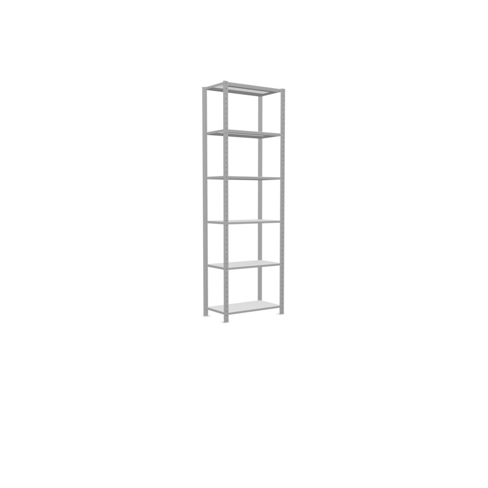 Número de imagen del producto 2: Estantería de cargas pequeñas SCHULTE gris claro, carga por estante 150 kg, HxAxF 2.500 x 810 x 436 mm