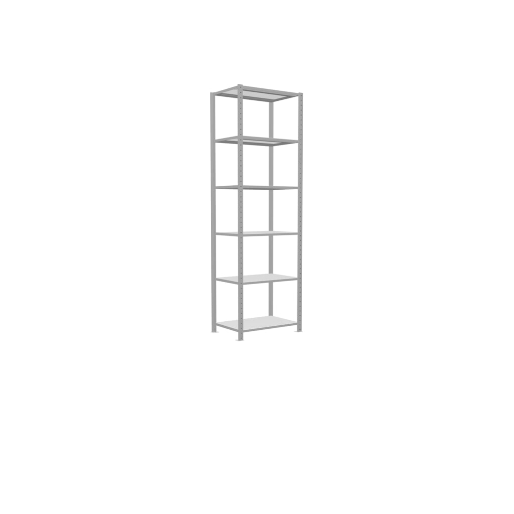 Estantería de cargas pequeñas SCHULTE gris claro, carga por estante 150 kg, HxAxF 2.500 x 810 x 536 mm Número de imagen del producto 2: Estantería de cargas pequeñas SCHULTE gris claro, carga por estante 150 kg, HxAxF 2.500 x 810 x 536 mm
