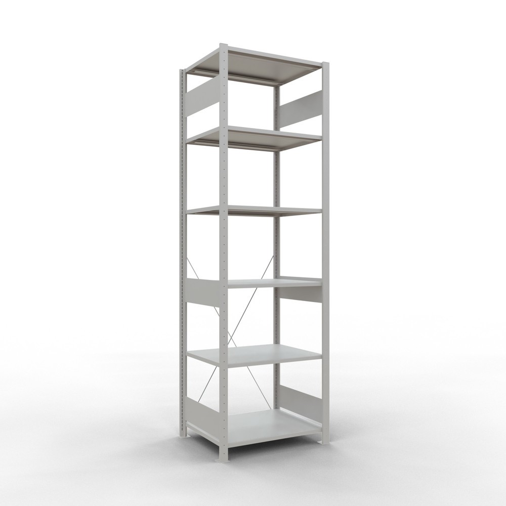 Imagen del producto: Estantería de cargas pequeñas SCHULTE gris claro, carga por estante 150 kg, HxAxF 2.500 x 810 x 636 mm