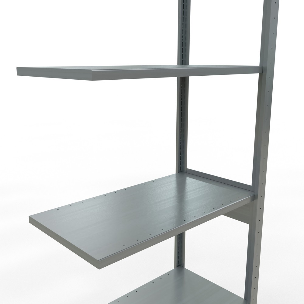 Número de imagen del producto 4: Estantería SCHULTE, módulo adicional, carga del estantería de cargas pequeñas 150 kg, galvanizado, alto H x An x F 2.500 x 750 x 400 mm