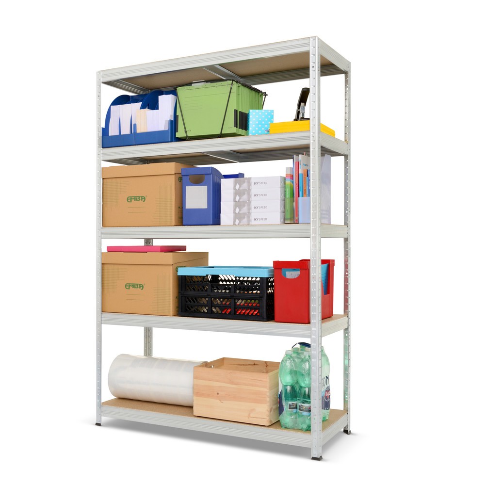 Número de imagen del producto 2: Estantería de cargas pequeñas Steinbock® tipo M galvanizada, carga por estante 150 kg, HxAxF 1.800 x 1.200 x 450 mm