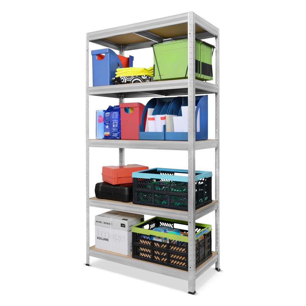 Número de imagen del producto 3: Estantería de cargas pequeñas Steinbock® tipo S galvanizada, carga por estante 150 kg, HxAxF 1.800 x 900 x 450 mm