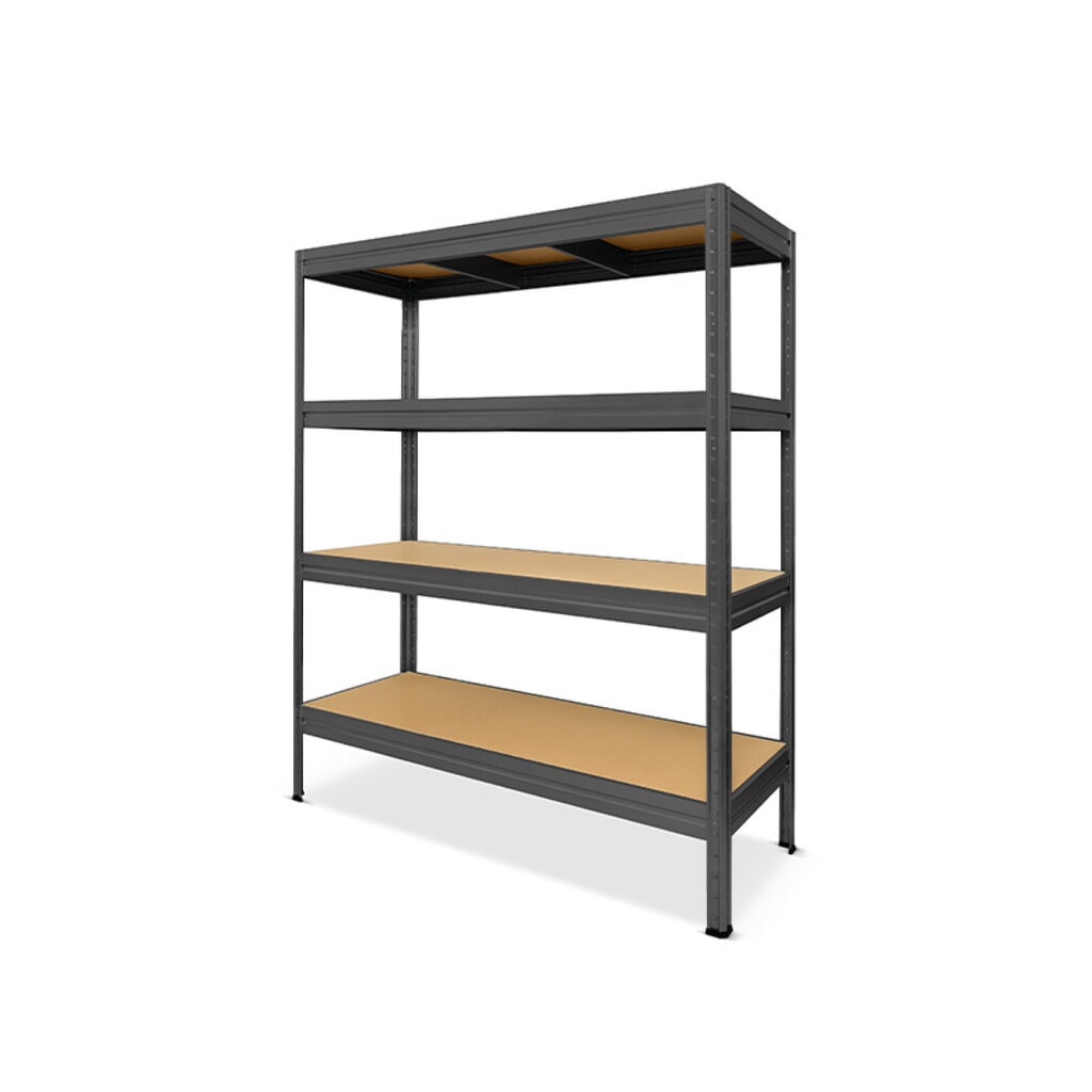 Imagen del producto: Estantería de cargas pesadas HEMMDAL tipo L, gris grafito - 177 x 160 x 60 cm - hasta 2400 kg