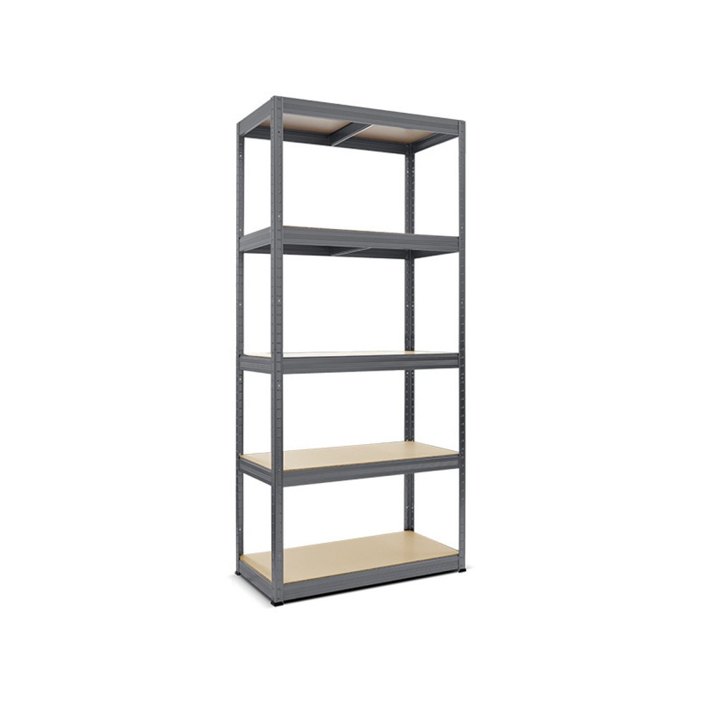 Número de imagen del producto 1: Estantería de cargas pequeñas HEMMDAL tipo S gris grafito, carga por estante 150 kg, HxAxF 1.800 x 900 x 600 mm