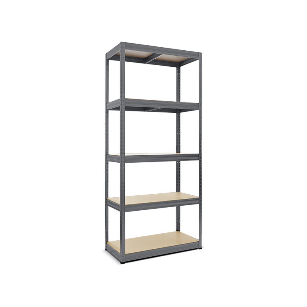 Imagen del producto: Estantería de cargas pequeñas HEMMDAL tipo S gris grafito, carga por estante 150 kg, HxAxF 1.800 x 900 x 450 mm