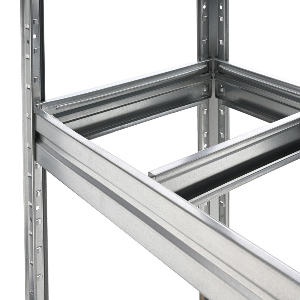 Número de imagen del producto 6: Estantería ancha HEMMDAL, sistema de encajado, carga por estante 500 kg, galvanizada, HxAxF 1.770 x 1.800 x 450 mm