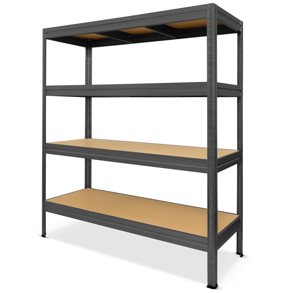 Número de imagen del producto 1: Estantería de cargas pesadas HEMMDAL tipo XL, antracita - 180 x 180 x 60 cm - hasta 2000 kg