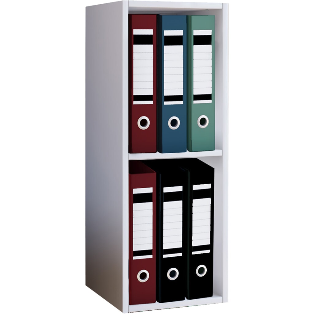 Estantería de oficina VCM Offas de 2 baldas, blanco Imagen del producto: Estantería de oficina VCM Offas de 2 baldas, blanco