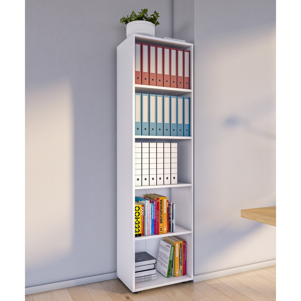 Número de imagen del producto 3: Estantería VCM Ulas de 5 compartimentos, blanca