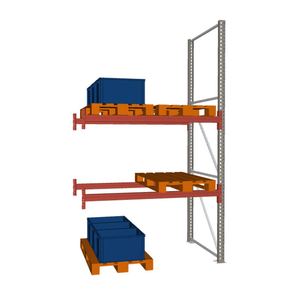 Imagen del producto: Estantería de paletización META MULTIPAL, módulo adicional, carga por estante 4.420 kg, H x An x Fo 3.300 x 1.825 x 1.100 mm