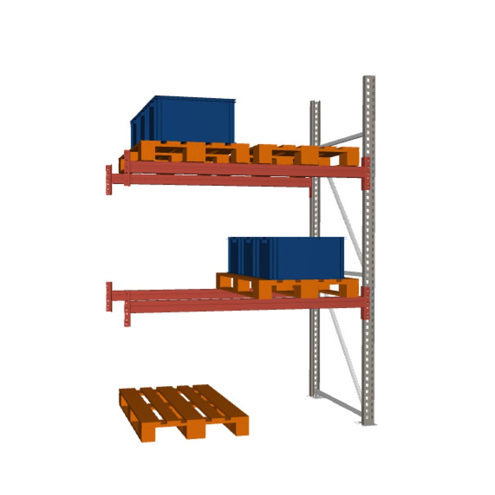 Imagen del producto: Estantería de paletización META MULTIPAL, módulo adicional, carga por estante 4.420 kg, H x An x Fo 2.700 x 1.825 x 1.100 mm