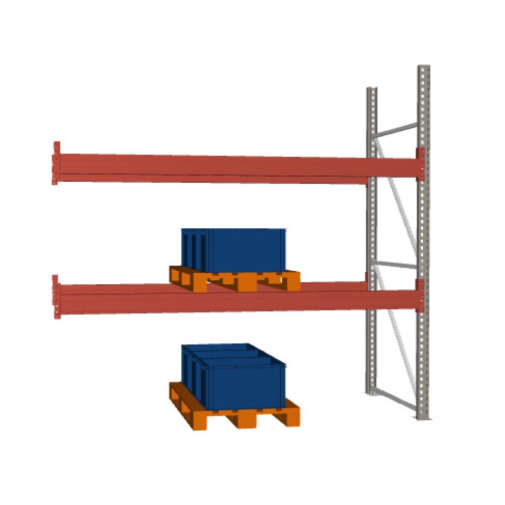 Imagen del producto: Estantería de paletización META MULTIPAL, módulo adicional, carga por estante 5.940 kg, H x An x Fo 2.700 x 2.700 x 1.100 mm