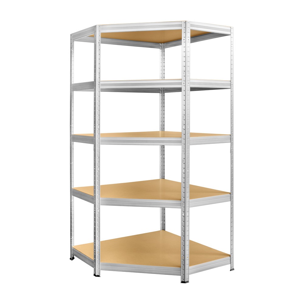 Imagen del producto: Estantería esquinera Steinbock®, galvanizada, carga por estante 250 kg, HxAxF 1.800 x 900 x 450 mm