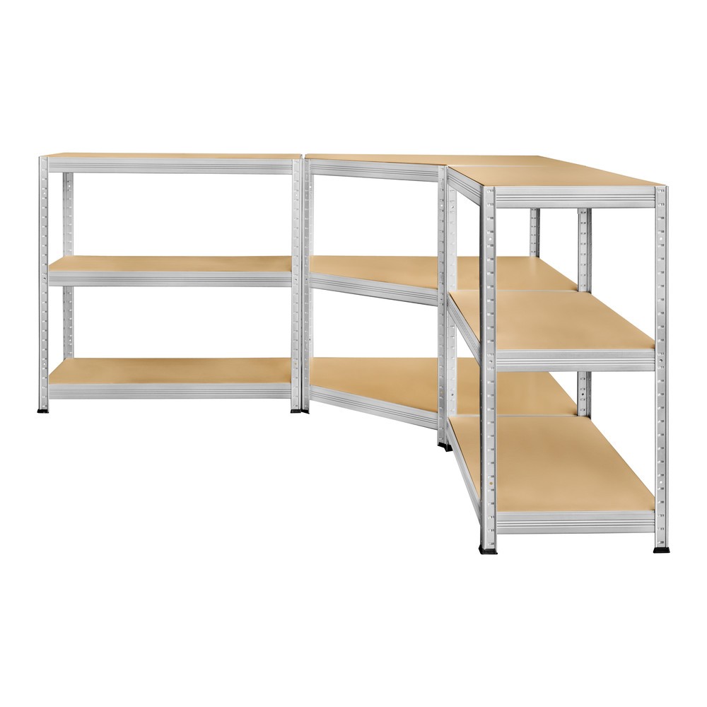 Número de imagen del producto 5: Estantería esquinera Steinbock®, galvanizada, carga por estante 250 kg, HxAxF 1.800 x 900 x 450 mm