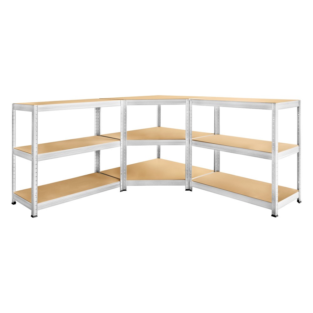 Número de imagen del producto 6: Estantería esquinera Steinbock®, galvanizada, carga por estante 250 kg, HxAxF 1.800 x 900 x 450 mm