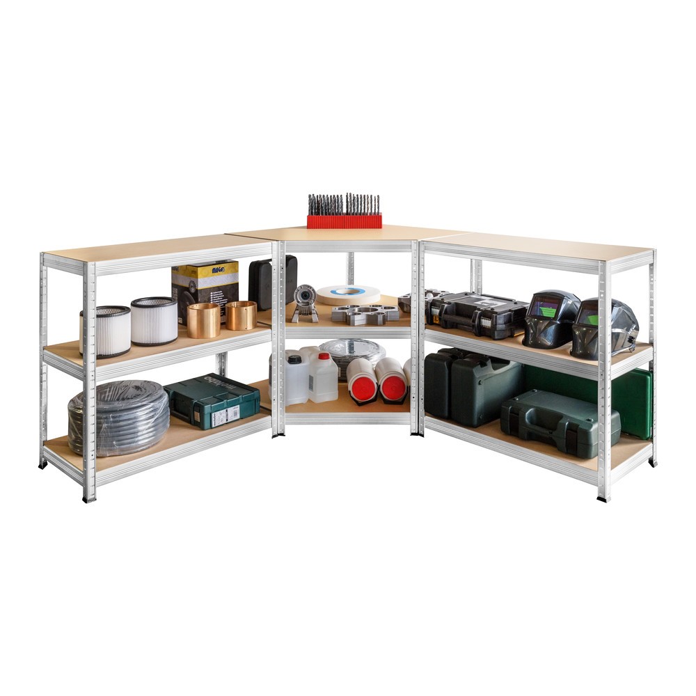 Número de imagen del producto 7: Estantería esquinera Steinbock®, galvanizada, carga por estante 250 kg, HxAxF 1.800 x 900 x 450 mm