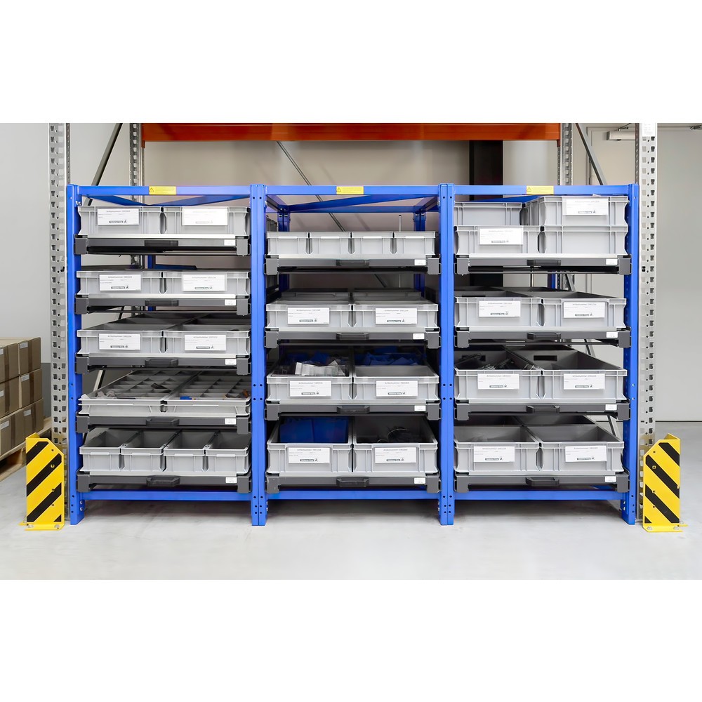 Número de imagen del producto 3: Estantería extraíble compacta con 5 gavetas, carga por estante 150 kg, altura 1.700 mm