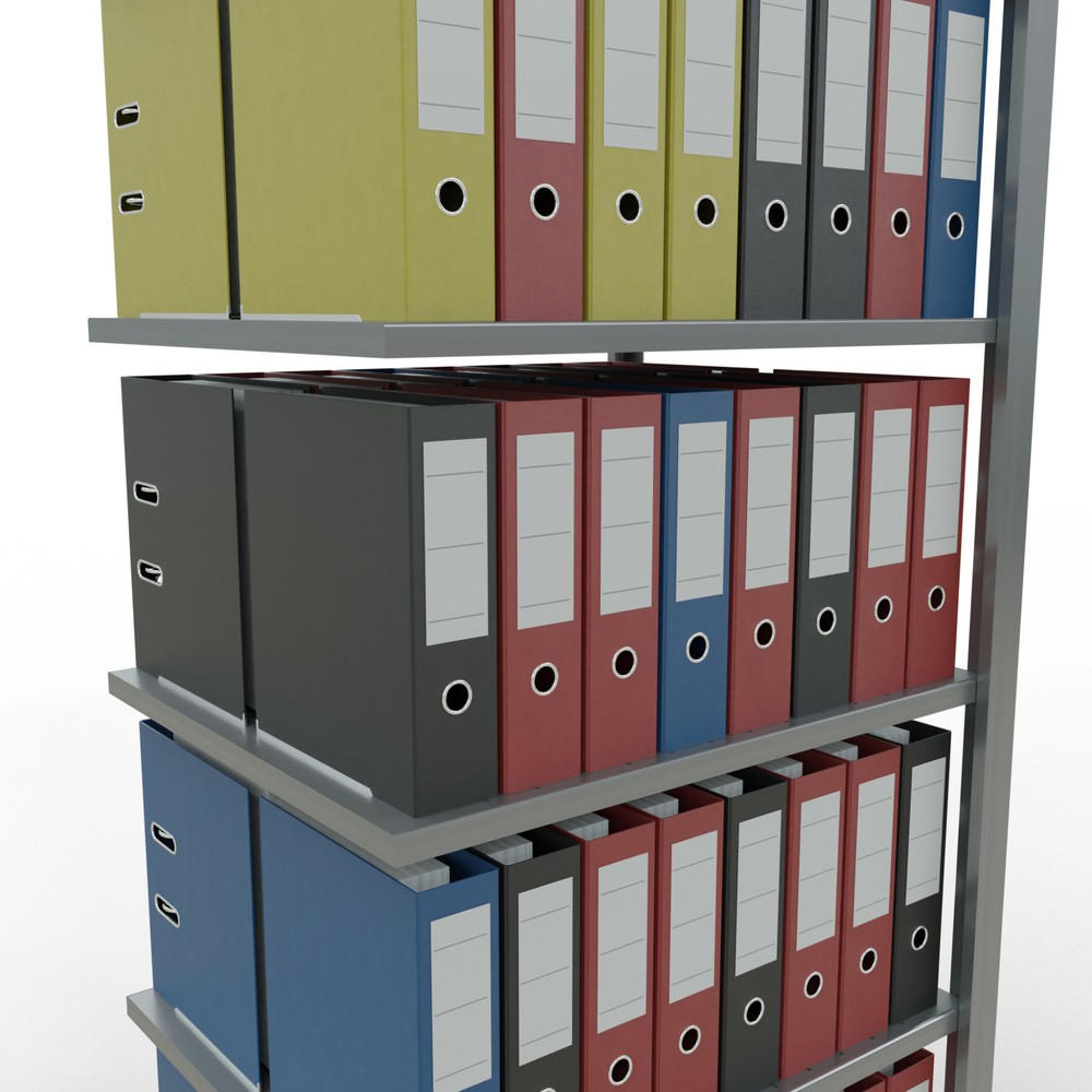Número de imagen del producto 3: estantería para archivo SCHULTE módulo adicional, doble cara, sin topes centrales, carga por estante 150 kg, alto H x An x F 2.000 x 750 x 600 mm