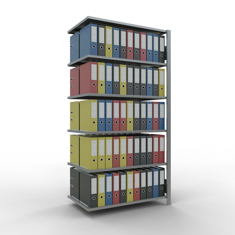 Número de imagen del producto 3: estantería para archivo SCHULTE módulo adicional, doble cara, sin topes centrales, carga por estante 150 kg, alto H x An x F 2.000 x 1.000 x 600 mm