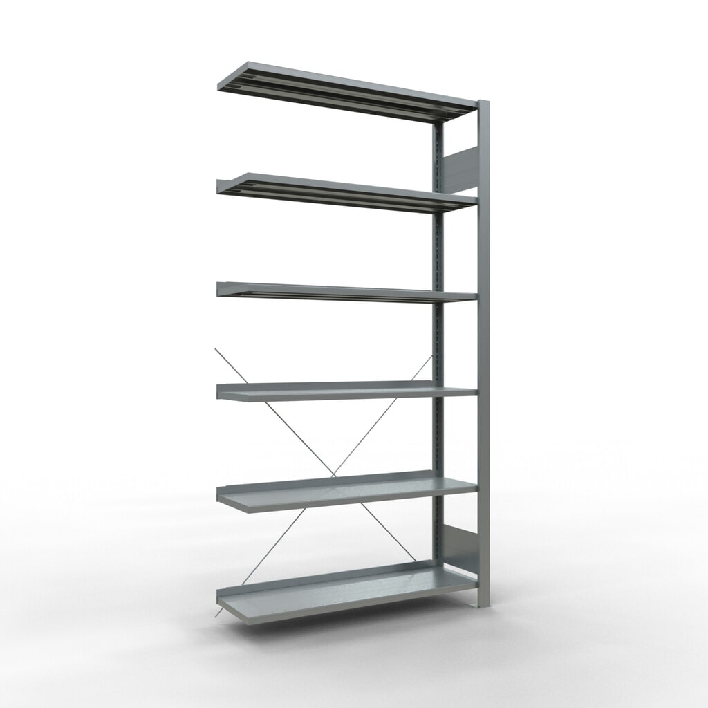 Imagen del producto: Estantería para archivo SCHULTE AF módulo adicional, unilateral, con topes finales, carga por estante 85 kg, Al x An x F 2.000 x 1.000 x 300 mm