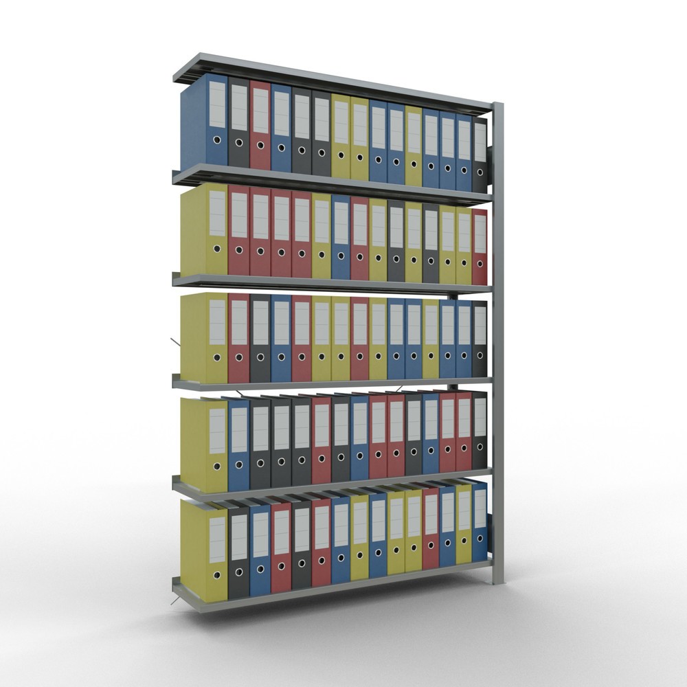 Número de imagen del producto 2: Estantería para archivo SCHULTE AF módulo adicional, unilateral, con topes finales, carga por estante 85 kg, Al x An x F 2.000 x 1.300 x 300 mm