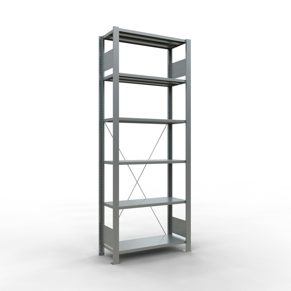 Imagen del producto: Estantería para archivo SCHULTE módulo inicial, unilateral, sin topes finales, carga por estante 85 kg, Al x An x F 2.000 x 750 x 300 mm