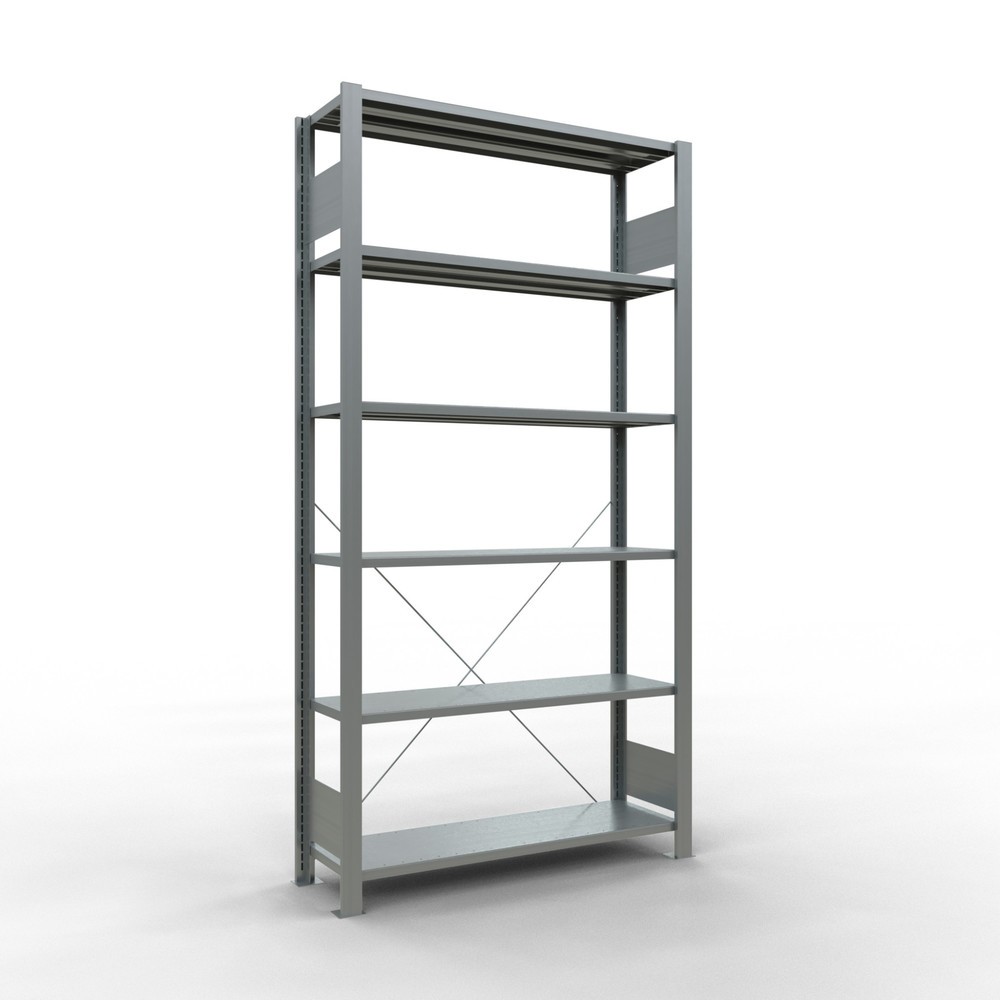 Imagen del producto: Estantería para archivo SCHULTE módulo inicial, unilateral, sin topes finales, carga por estante 85 kg, Al x An x F 2.000 x 1.000 x 300 mm
