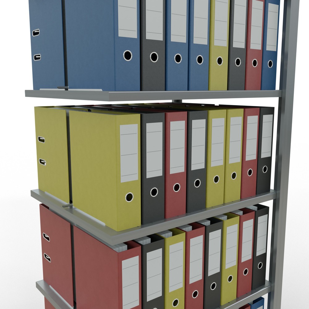 Número de imagen del producto 4: Estantería para archivos SCHULTE, módulo adicional, bilateral, con topes intermedios, carga por estante de 150 kg, Al x An x P: 2.000 x 750 x 600 mm