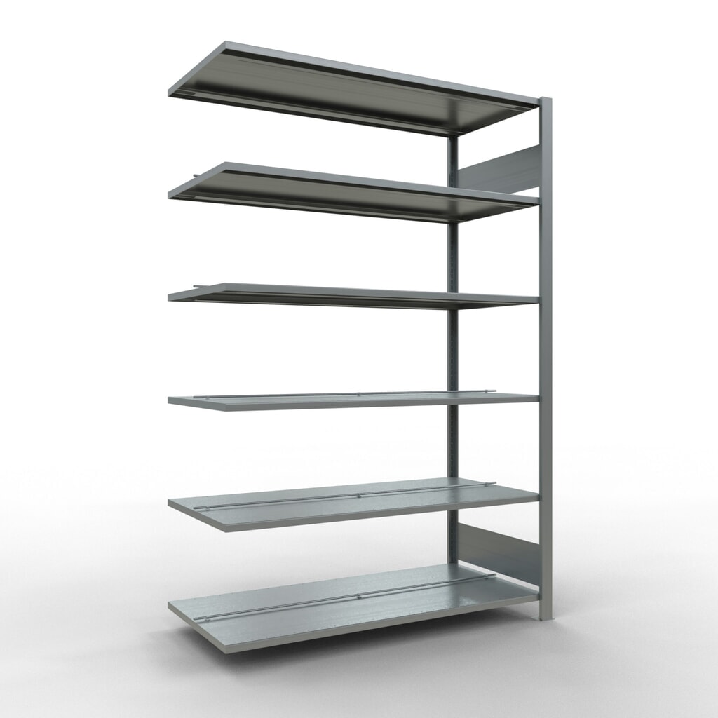 Imagen del producto: Estantería para archivos SCHULTE, módulo adicional, bilateral, con topes intermedios, carga por estante de 150 kg, Al x An x P: 2.000 x 1.300 x 600 mm
