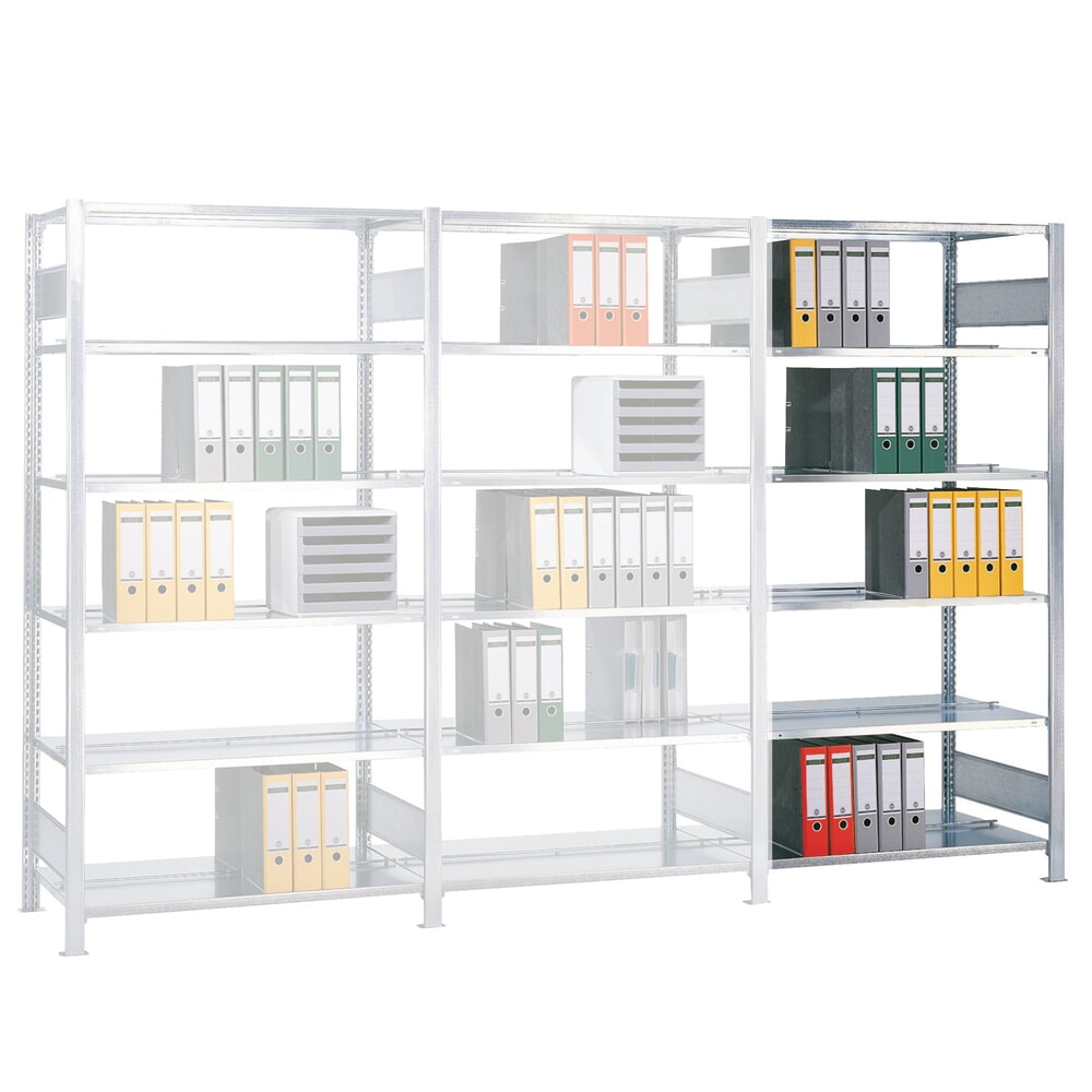 Imagen del producto: Estantería para archivos SCHULTE, módulo adicional, bilateral, con topes intermedios, carga por estante de 150 kg, Al x An x P: 2.500 x 1.000 x 600 mm