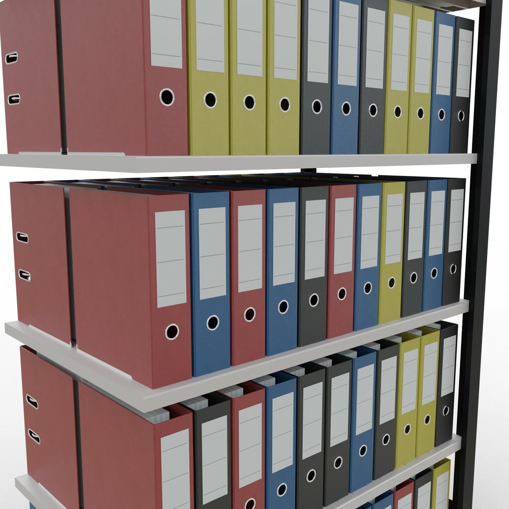 Estantería para archivos SCHULTE, módulo adicional, bilateral, sin topes intermedios, carga por estante de 150 kg, negra, Al x An x P: 2.000 x 1.000 x 600 mm Número de imagen del producto 3: Estantería para archivos SCHULTE, módulo adicional, bilateral, sin topes intermedios, carga por estante de 150 kg, negra, Al x An x P: 2.000 x 1.000 x 600 mm
