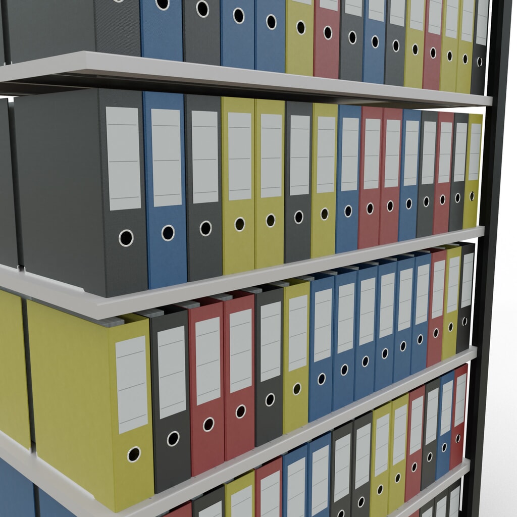Número de imagen del producto 3: Estantería para archivos SCHULTE, módulo adicional, bilateral, sin topes intermedios, carga por estante de 150 kg, negra, Al x An x P: 2.300 x 1.300 x 600 mm