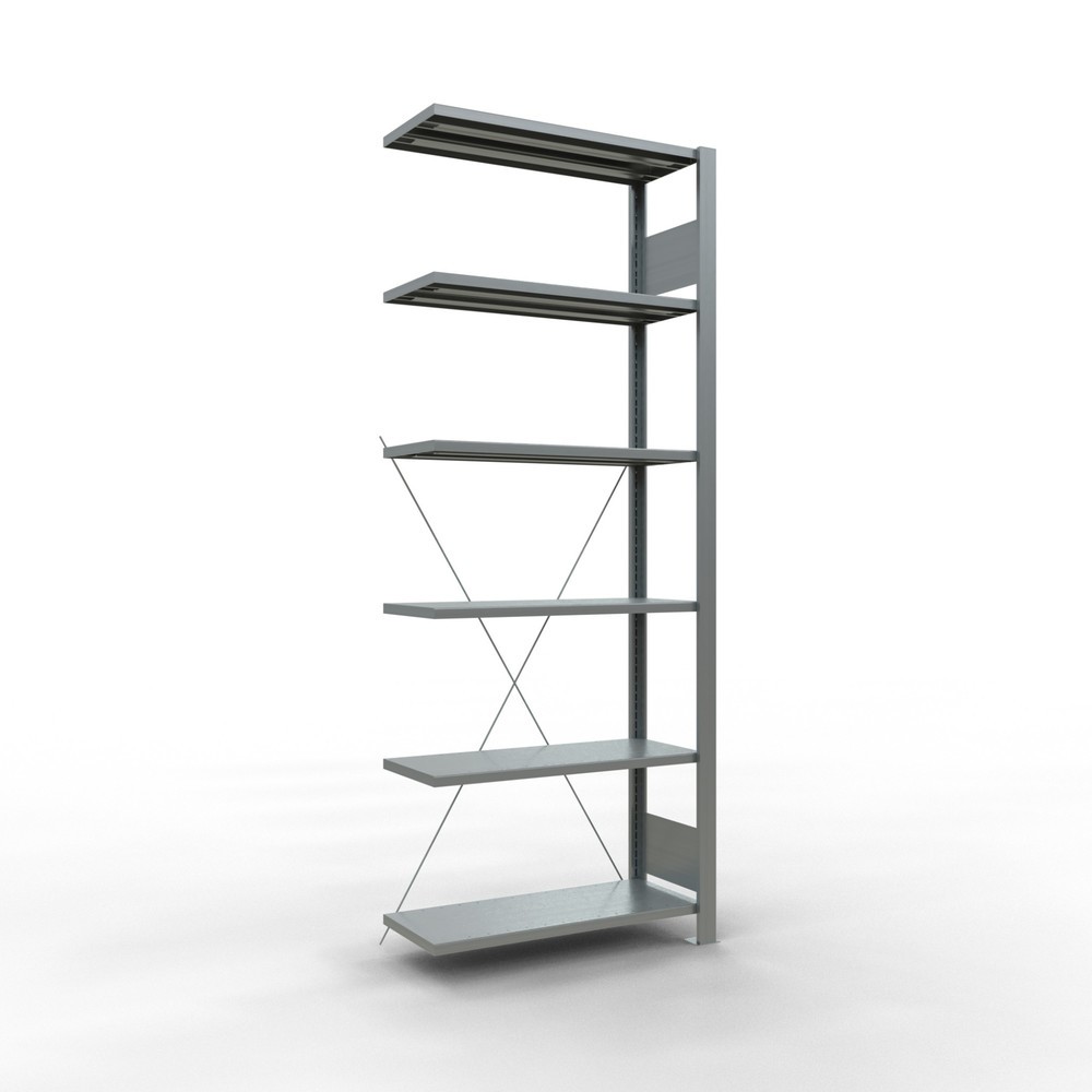 Imagen del producto: Estantería para archivos SCHULTE, módulo adicional, unilateral, sin topes finales, carga por estante de 85 kg, Al x An x P: 2.000 x 750 x 300 mm