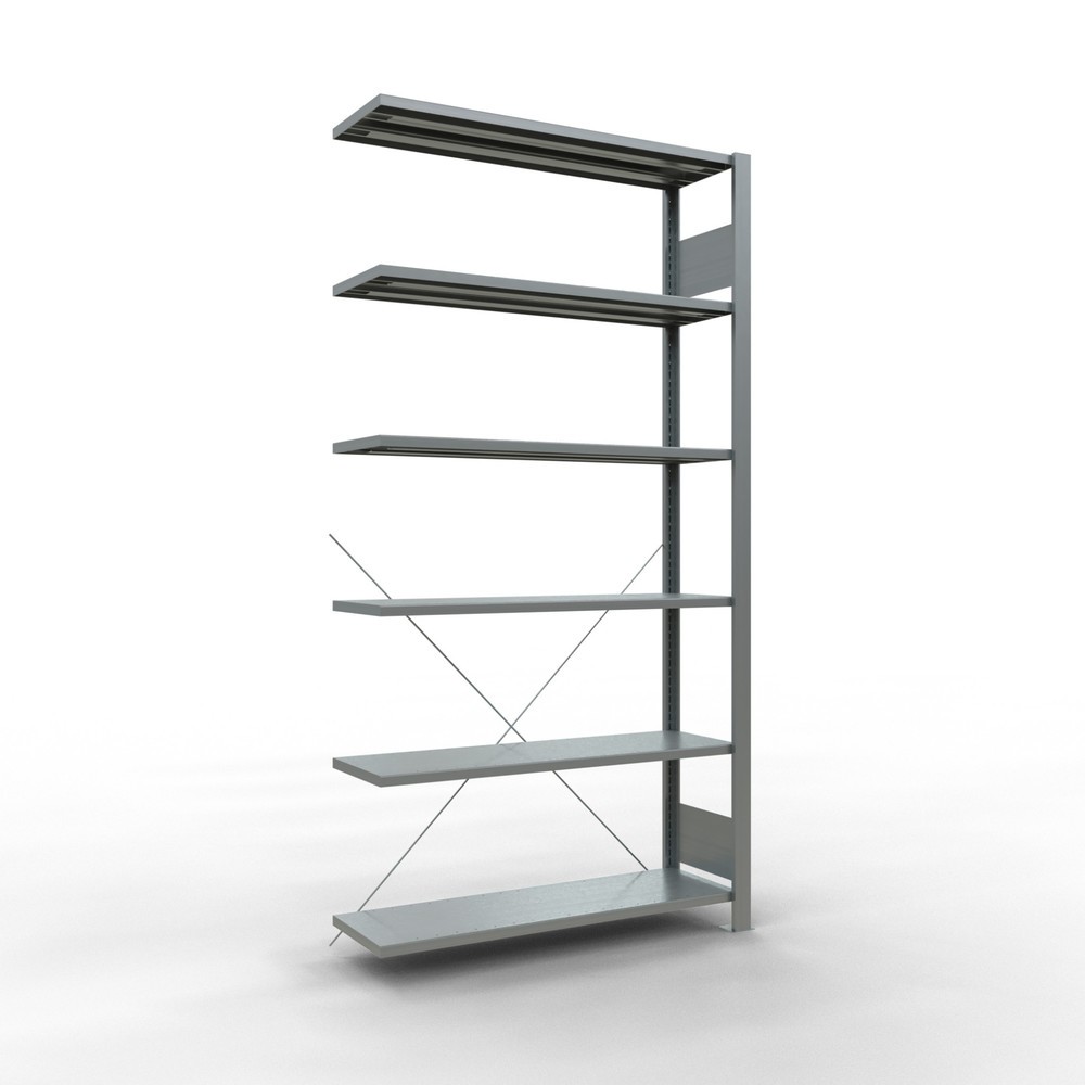Imagen del producto: Estantería para archivos SCHULTE, módulo adicional, unilateral, sin topes finales, carga por estante de 85 kg, Al x An x P: 2.000 x 1.000 x 300 mm