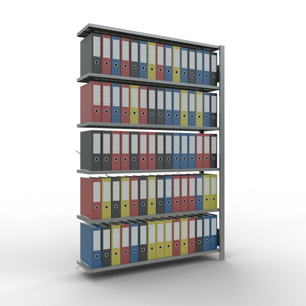 Número de imagen del producto 2: Estantería para archivos SCHULTE, módulo adicional, unilateral, sin topes finales, carga por estante de 85 kg, Al x An x P: 2.000 x 1.300 x 300 mm