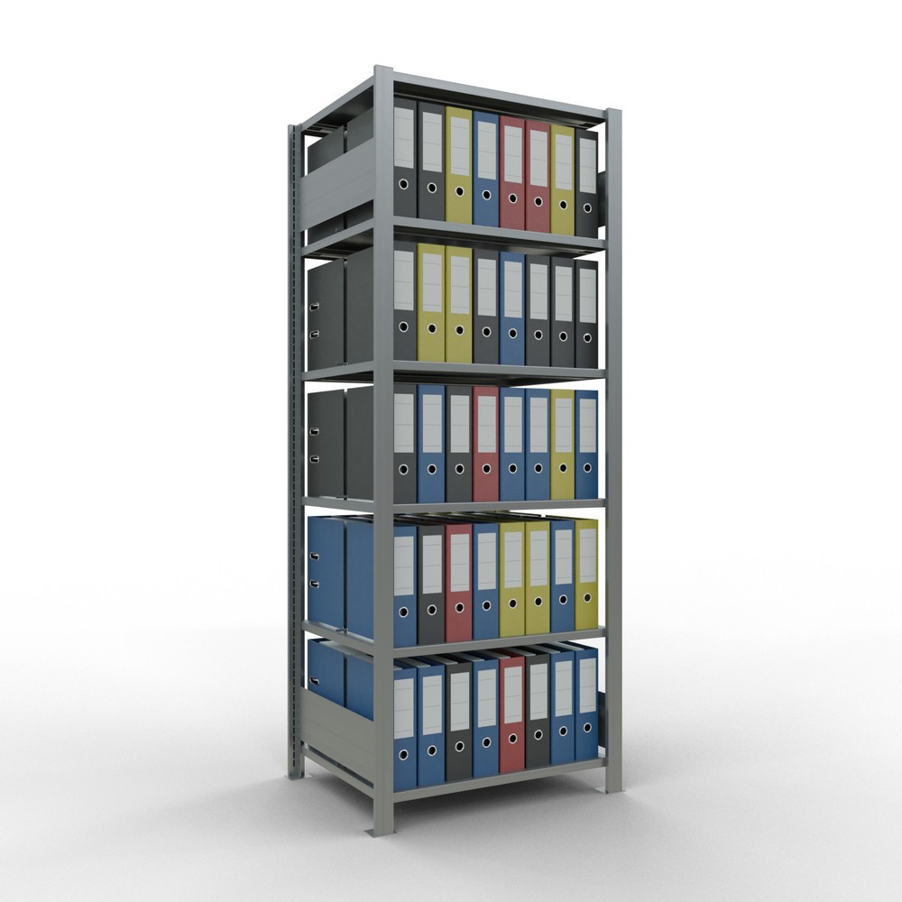 Número de imagen del producto 3: Estantería para archivos SCHULTE GF, bilateral, con topes intermedios, carga por estante de 150 kg, Al x An x P: 2.000 x 750 x 600 mm