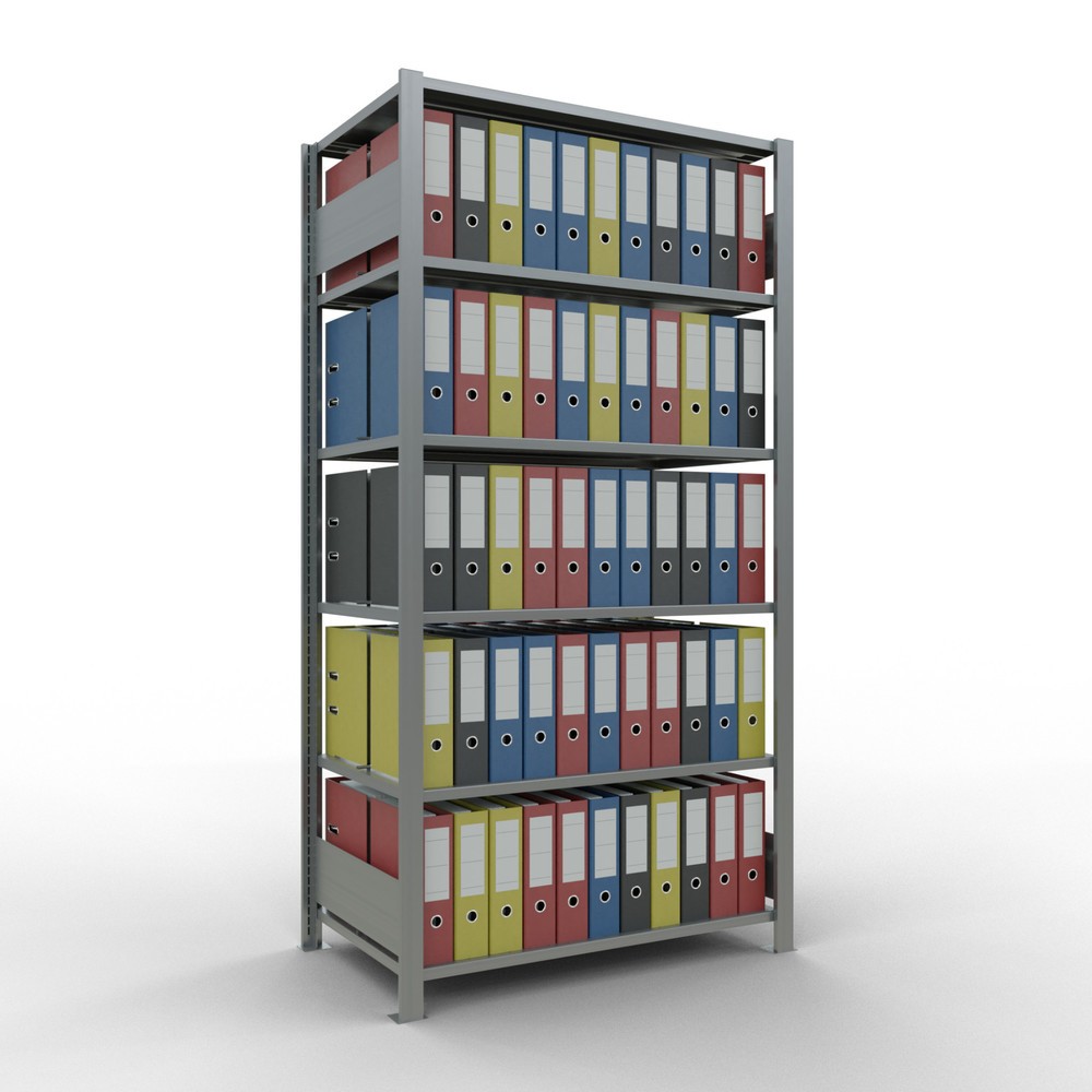 Número de imagen del producto 2: Estantería para archivos SCHULTE GF, bilateral, con topes intermedios, carga por estante de 150 kg, Al x An x P: 2.000 x 1.000 x 600 mm