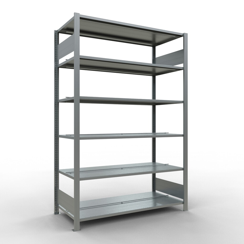 Estantería para archivos SCHULTE GF, bilateral, con topes intermedios, carga por estante de 150 kg, Al x An x P: 2.000 x 1.300 x 600 mm Imagen del producto: Estantería para archivos SCHULTE GF, bilateral, con topes intermedios, carga por estante de 150 kg, Al x An x P: 2.000 x 1.300 x 600 mm