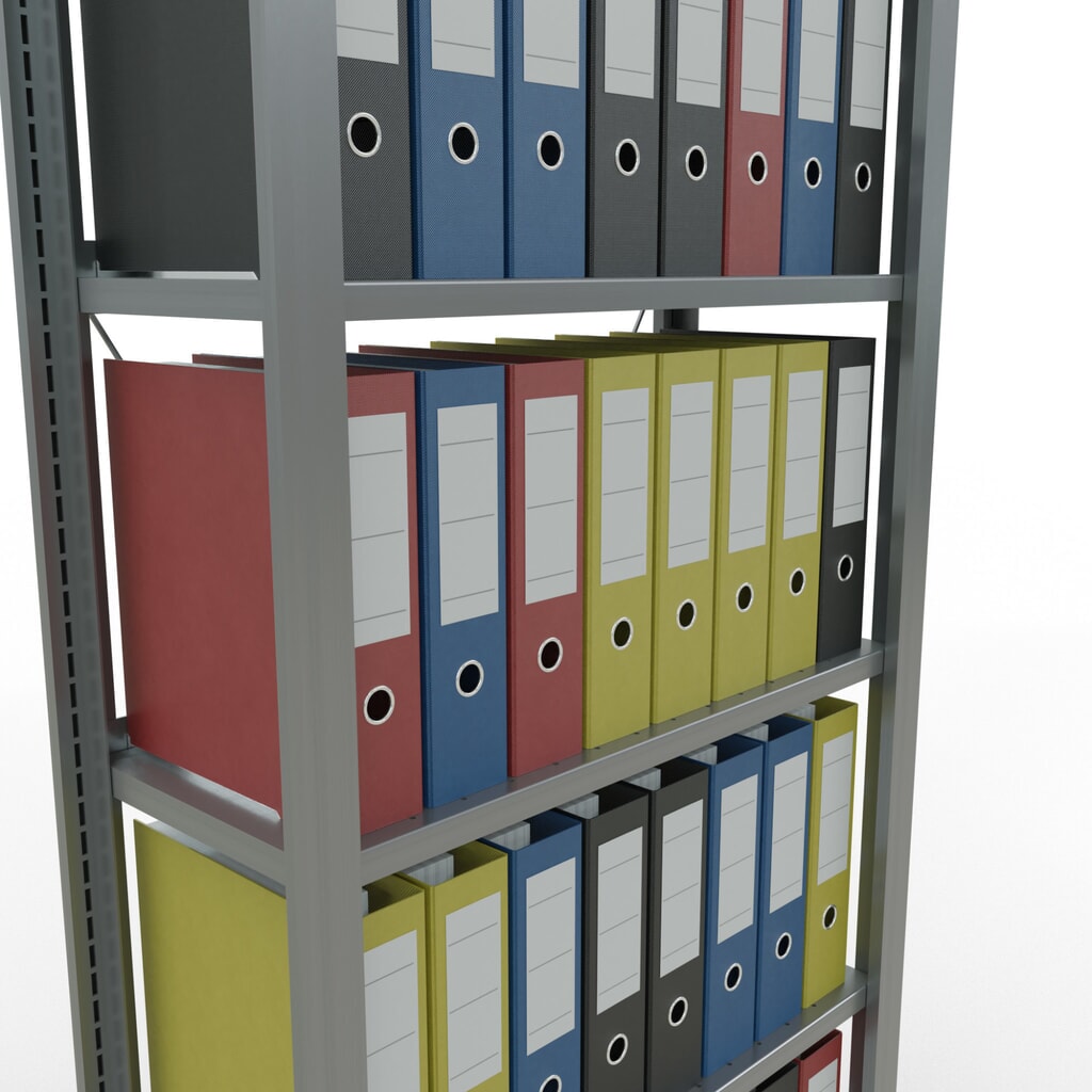 Estantería para archivos SCHULTE GF, unilateral, con topes finales, carga por estante de 85 kg, Al x An x P: 2.000 x 750 x 300 mm Número de imagen del producto 4: Estantería para archivos SCHULTE GF, unilateral, con topes finales, carga por estante de 85 kg, Al x An x P: 2.000 x 750 x 300 mm