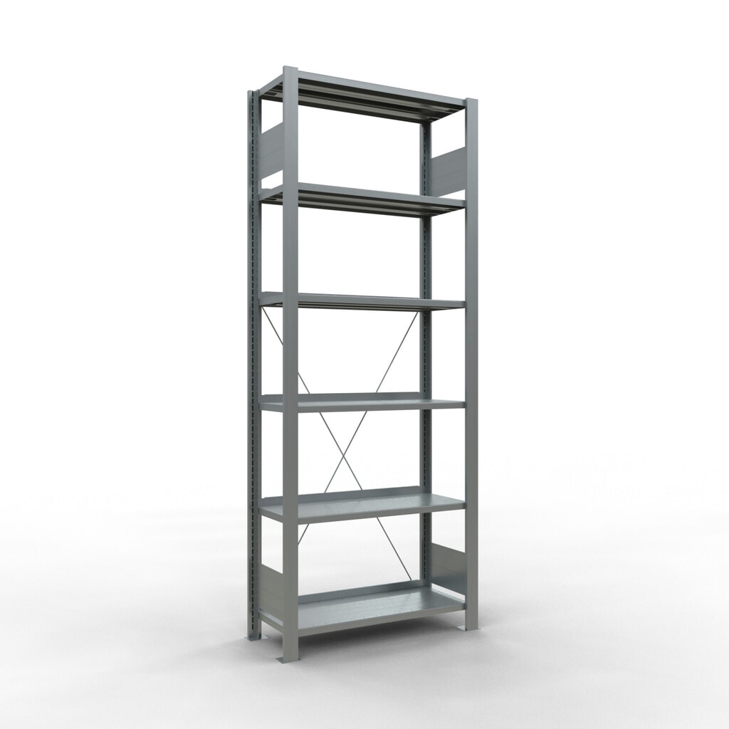 Número de imagen del producto 1: Estantería para archivos SCHULTE GF, unilateral, con topes finales, carga por estante de 85 kg, Al x An x P: 2.000 x 750 x 300 mm
