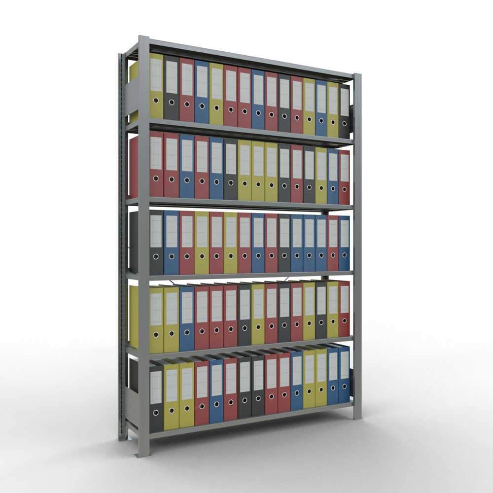Número de imagen del producto 2: Estantería para archivos SCHULTE GF, unilateral, con topes finales, carga por estante de 85 kg, Al x An x P: 2.000 x 1.300 x 300 mm