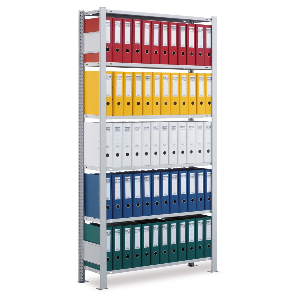 Imagen del producto: Estantería para archivo SCHULTE módulo inicial, unilateral, sin topes finales, carga por estante 85 kg, Al x An x F 2.500 x 1.000 x 300 mm