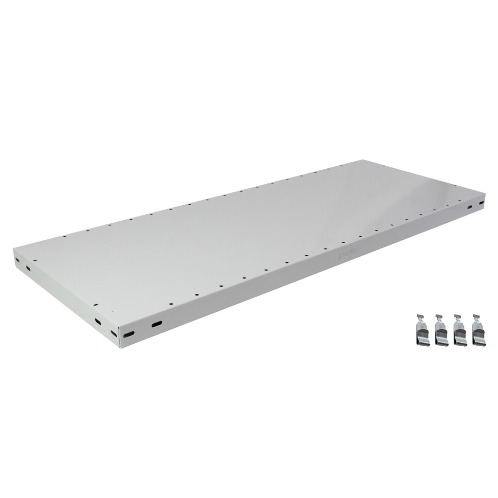 Imagen del producto: Balda MULTIplus330 para estantería de cargas pequeñas SCHULTE, carga por estante 330 kg, gris claro, AxF 1.000 x 500 mm